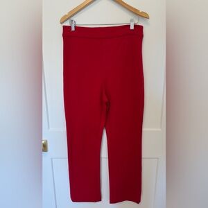 Chloe Kristyn Red Stretch Trousers, Like New, Medium